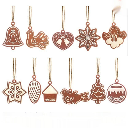 Gingerbread Man PVC Soft Glue Christmas Tree Small Pendant Decoration