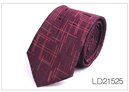 Men's Tie Casual Fashion Yarn-dyed 6cm Flower Graffiti