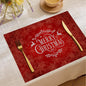 Christmas Digital Printing Placemat Linen Insulation Antifouling Decoration