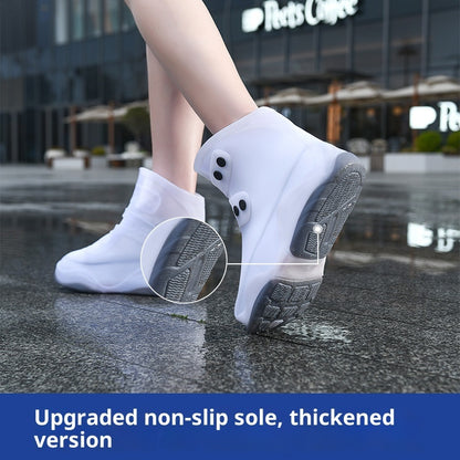 Men's And Women's Waterproof Shoe Cover Silicone Non-slip Wear-resistant