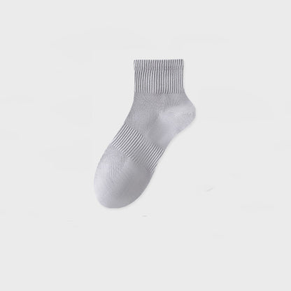 Men's Summer Thin Mesh Breathable White Socks