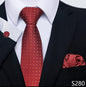 Men's Creative All-match Business Formal Wear Tie Scarf Cuff Buckle Set