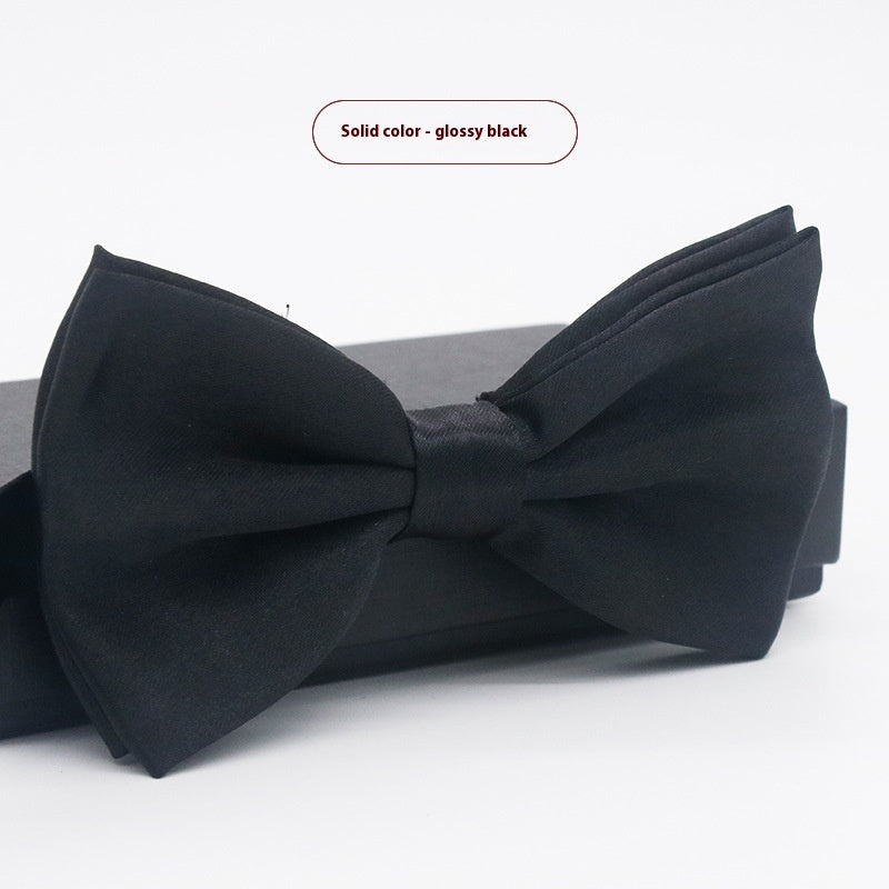 Men's Solid Color Formal Wear Wedding Business Casual Groom Groomsman Bow Tie