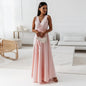 V-neck Sleeveless Dress With Belt Summer Fashion Party Club Evening Maxi Dresses For Women Clothing