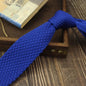 Narrow Woolen College Style Knitted Tie For Men And Women