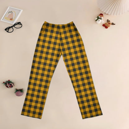 Cotton-like Printed Checkered Homewear
