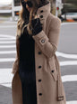 Women's Slim-Fit Woolen Cardigan Coat - Autumn Winter