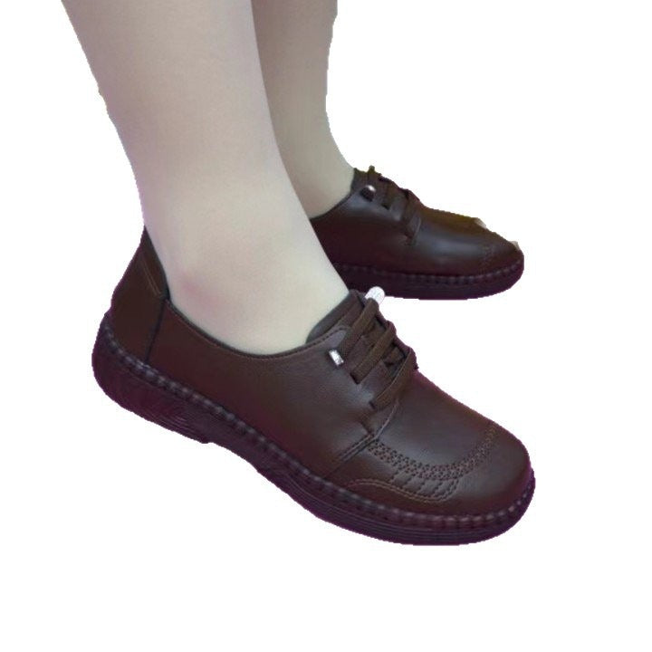 Soft Leather Women's Thin Shoes Beef Tendon Soft Bottom Soft Surface Non-slip