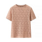 Artistic Lace Cool And Breathable Versatile Round-neck Top