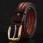 Leather Pin Buckle Handmade Couple's Pant Trendy Casual Belt