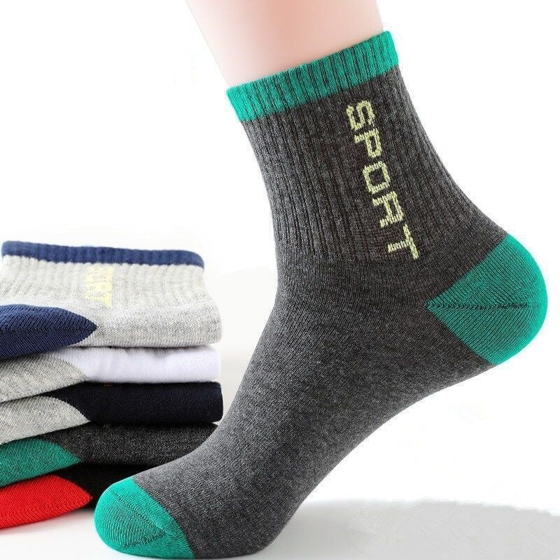 Sports Mid-calf Basketball Deodorant Men's Socks