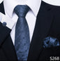 Men's Creative All-match Business Formal Wear Tie Scarf Cuff Buckle Set