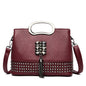 Multi-rivet Portable Fashion Handbag Trendy Tassel Single Shoulder Messenger