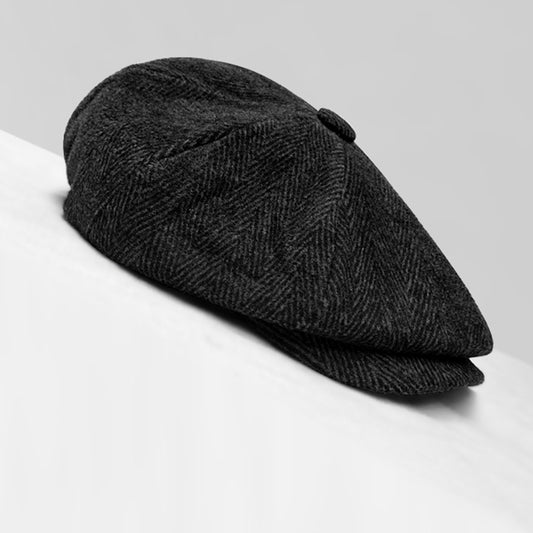 Warm All-Match Octagonal Cap Men's Big Head Cap