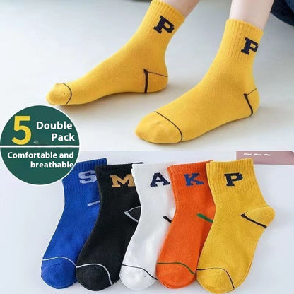 Mid-calf All-match Socks For Boys And Girls