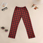 Cotton-like Printed Checkered Homewear