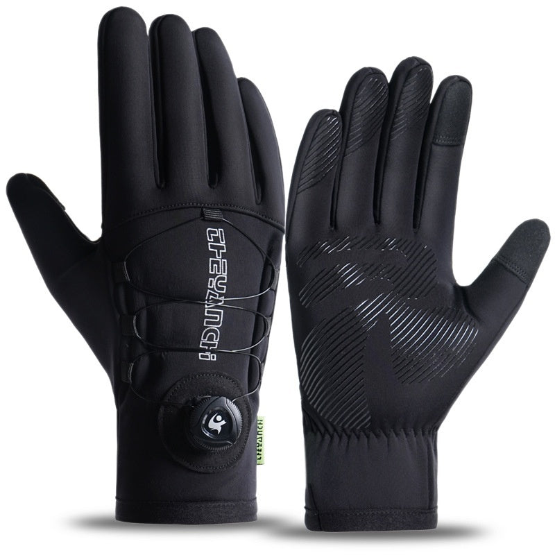 Cycling Gloves Men's Q803 Fleece-lined Polar Fleece Wear-resistant