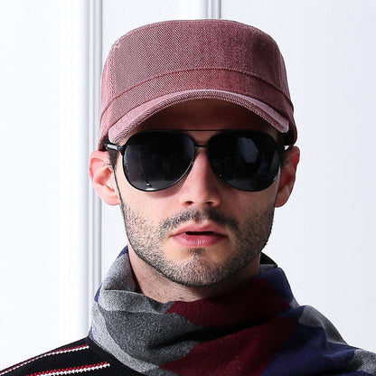 Men's cotton baseball cap for autumn and winter