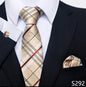 Men's Creative All-match Business Formal Wear Tie Scarf Cuff Buckle Set