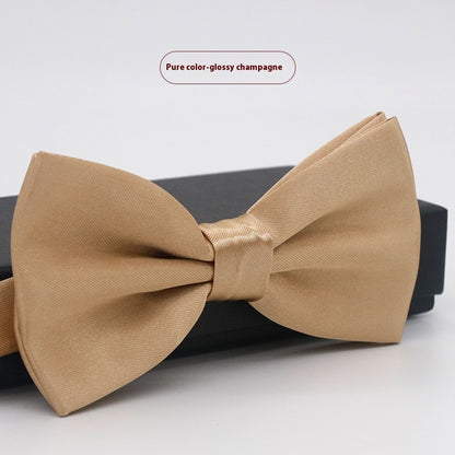 Men's Solid Color Formal Wear Wedding Business Casual Groom Groomsman Bow Tie