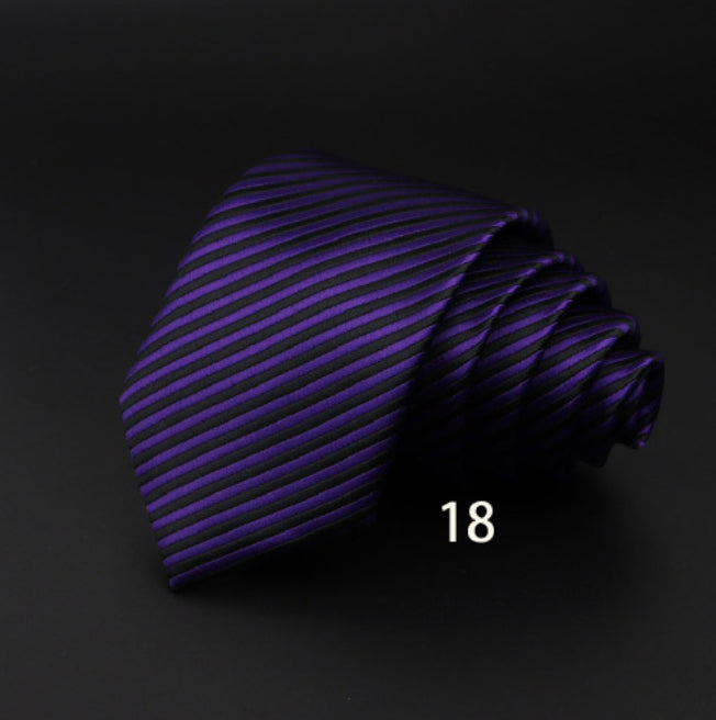Men's Striped British Gentleman Polyester Fiber Tie