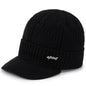 Men's Thick Woolen Knitted Pullover Cotton Hat