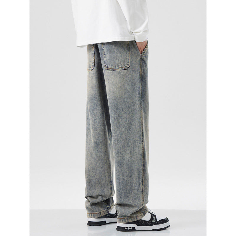 American High Street Retro Loose Casual Straight-leg Pants For Men