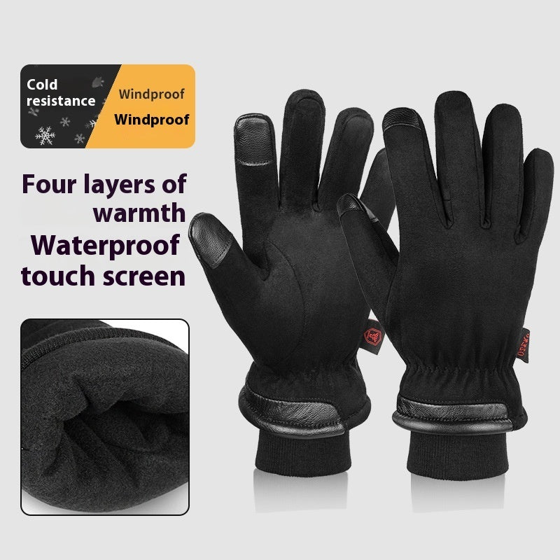 Fashionable Warm Hiking And Climbing Ski Gloves