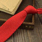 Narrow Woolen College Style Knitted Tie For Men And Women