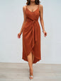 Women's Versatile Solid Color Strappy Dress