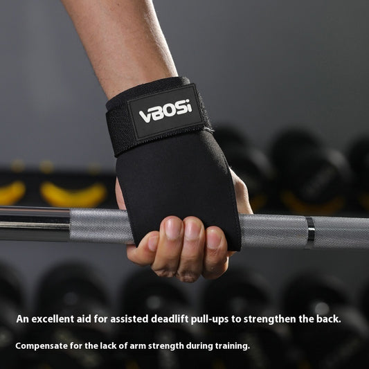 Hard Pull Booster Stripe Palm Gloves Fitness Assistance