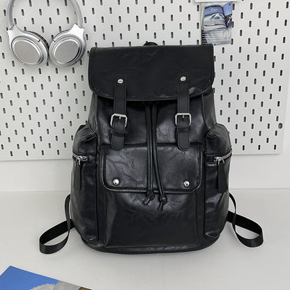 Solid Color Simple Couple Convenient Travel Large Capacity Backpack