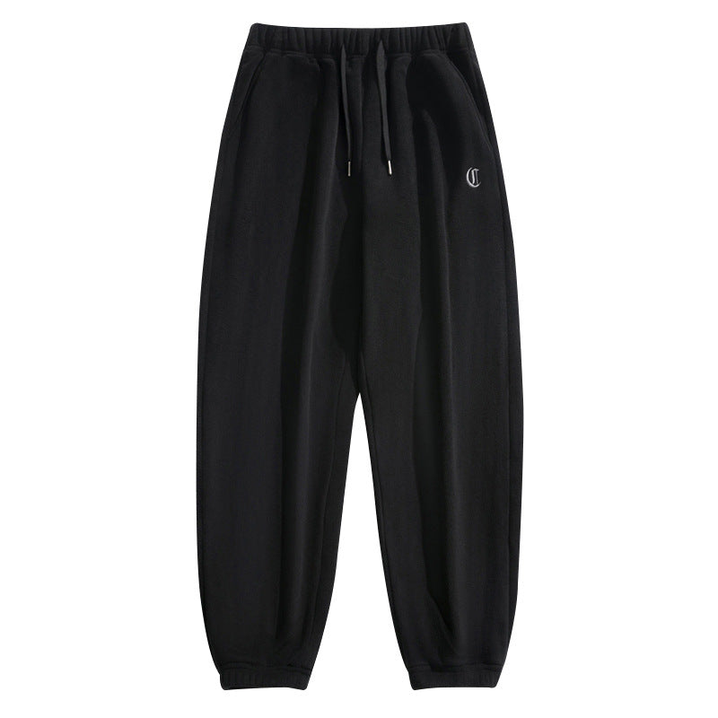 Loose Fleece-lined Thick Sweatpants Casual Pants For Men