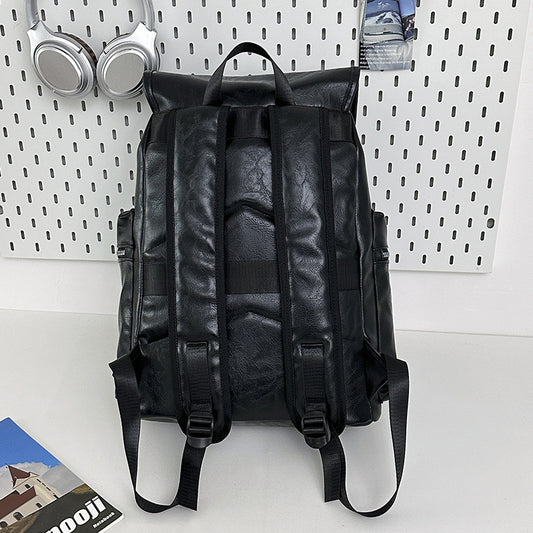 Solid Color Simple Couple Convenient Travel Large Capacity Backpack