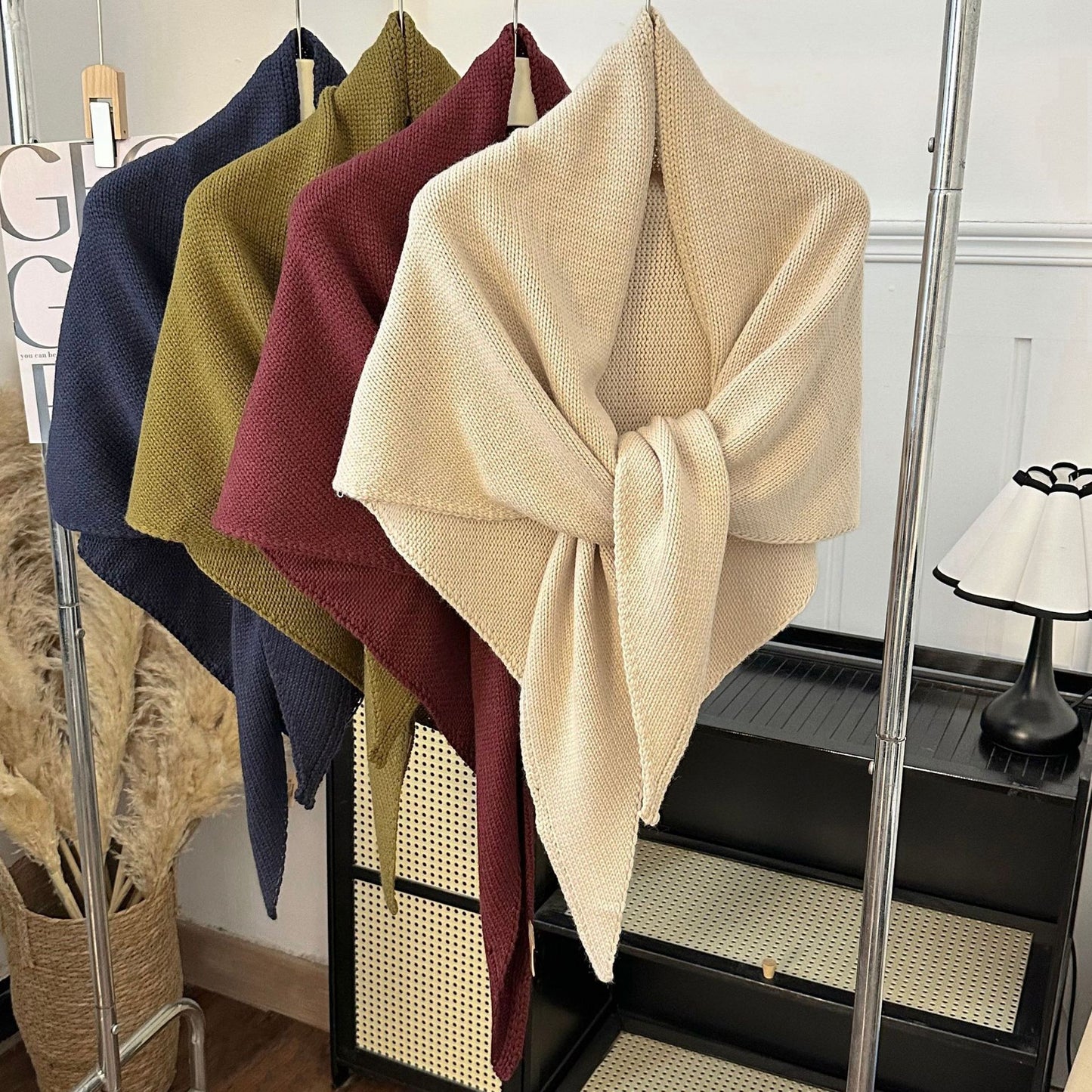 Solid Color Shawl Fashion Versatile Stylish Scarf