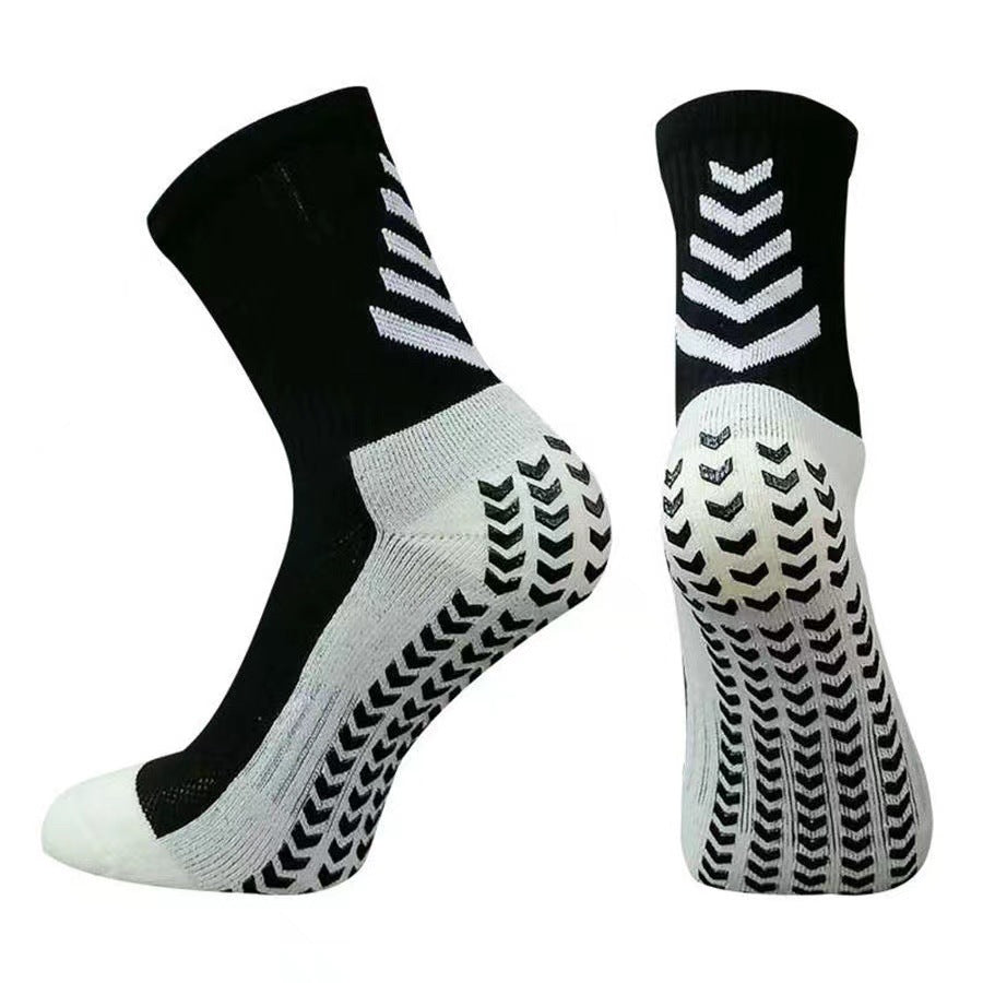 Men's Mid-calf Athletic Socks Socks For Running Non-slip Silicone Thickened