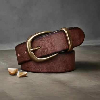 Belt First Layer Pure Cattlehide Men's Casual Jeans Belt