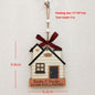 House Christmas Tree Decoration Festival Gift Wooden Pendant