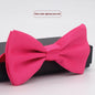 Men's Solid Color Formal Wear Wedding Business Casual Groom Groomsman Bow Tie