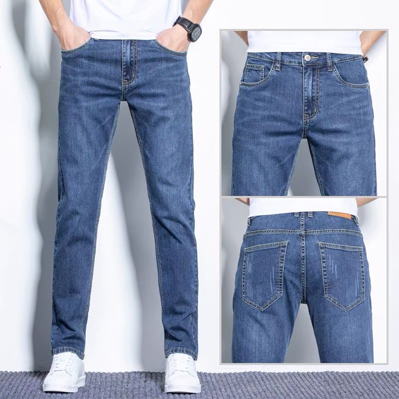 Men's Straight Stretch Casual Jeans
