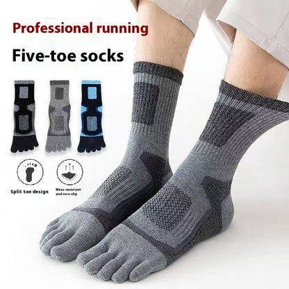 Men's Long Sports Sweat-absorbent Cotton Socks