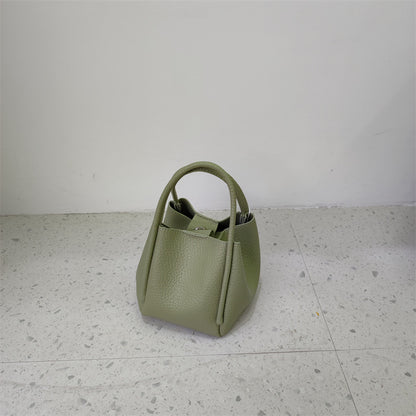 Women's Retro Bucket Bag - Casual Crossbody Style