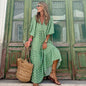 Women's Vintage Printed Bohemian Maxi Dress