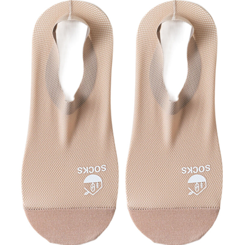 Men's Thin Invisible Socks Cotton Bottom Deodorant And Sweat-absorbing