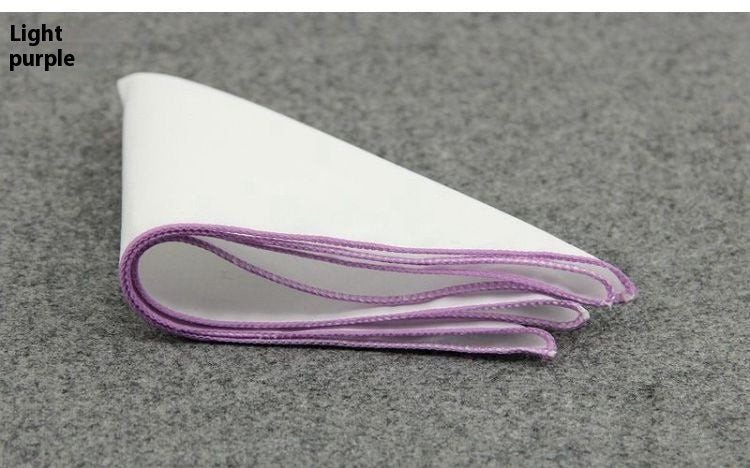 Trendy Men Wedding Groom Groomsman Suit Shirt Dress Corsage Square Scarf