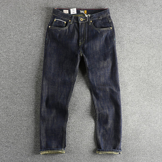 Colored Cotton Vintage Jeans Trousers For Men