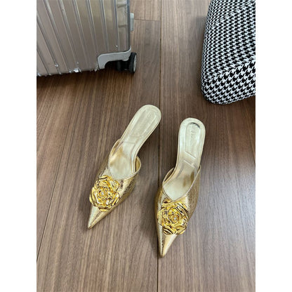 2025women's New Shoes For Spring Fashion Style Metal