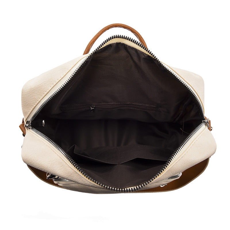 New Casual Women's PU Backpack Fashion Large Capacity