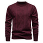 Casual Round Neck Pullover Warm Knitted Sweater For Men