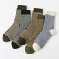Retro Large Square Wool Socks